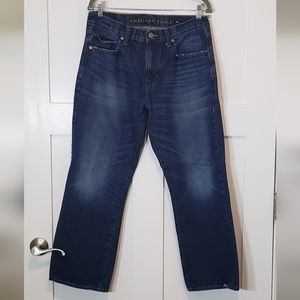 American Eagle Outfitters 34 X 30 Classic Bootcut Blue Jeans High Rise EUC